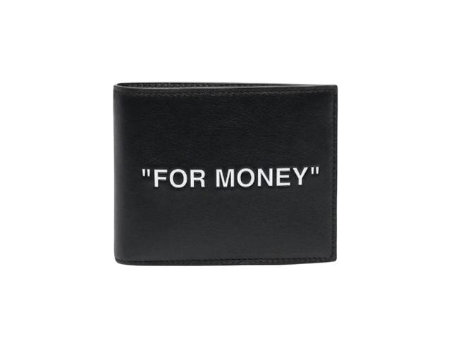 Off-White Off-White Quote "For Money" Bifold Wallet Black White - view 1