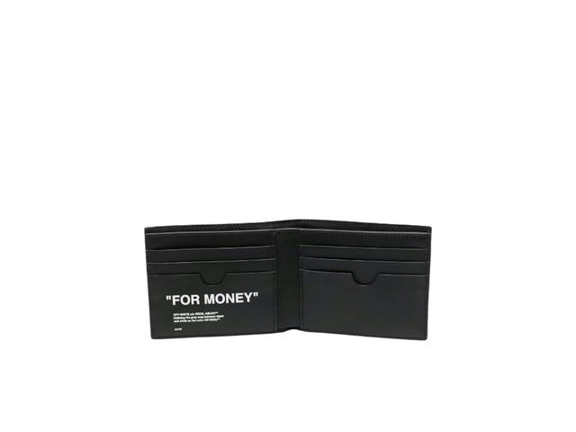 Off-White Off-White Quote "For Money" Bifold Wallet Black White - view 3