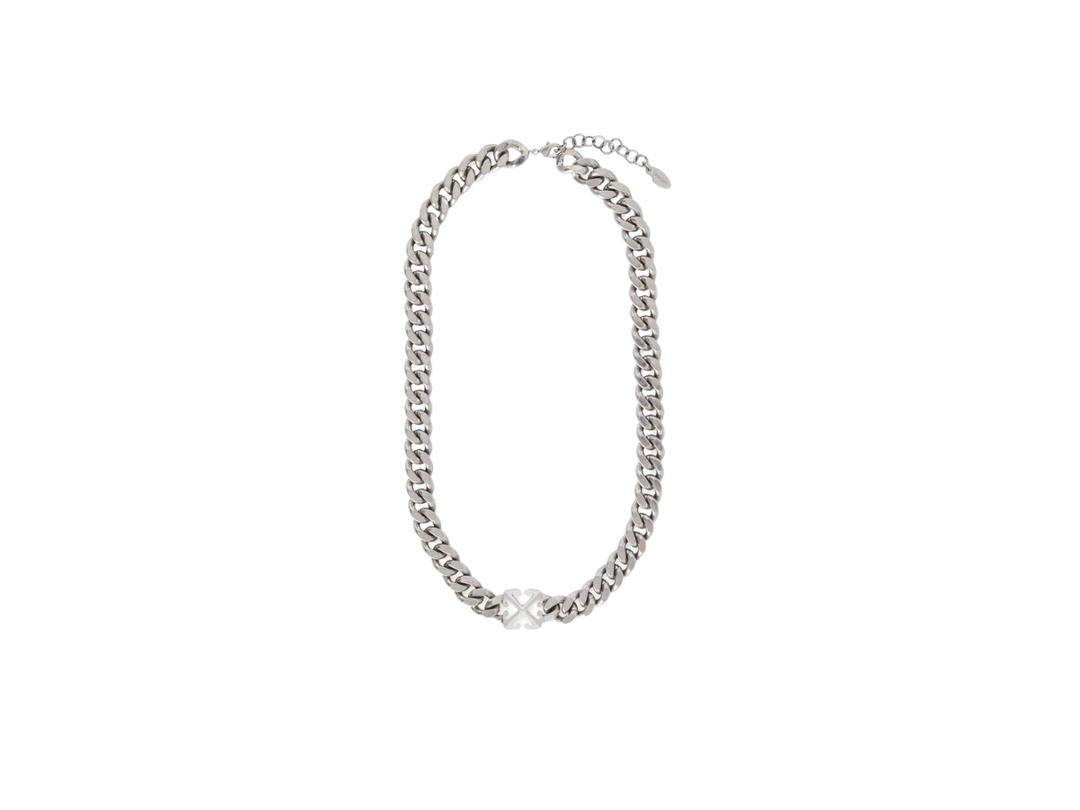 Off-White Off-White Arrow Chain Necklace Silver