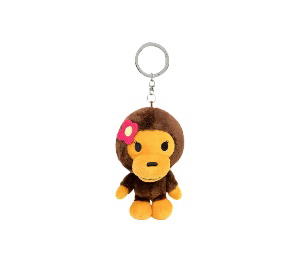 Buy Bape Baby Milo Lisa Plush Doll Keychain Brown at Sasom – Authentic and Ready to Ship