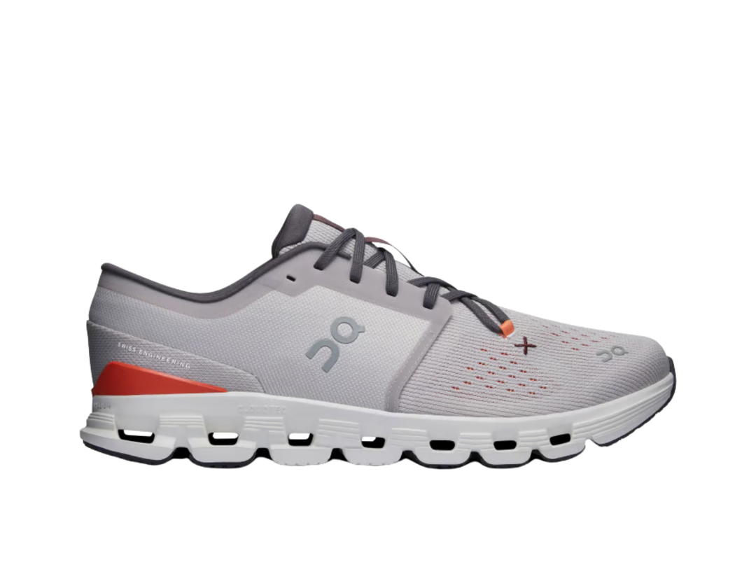 On Running On Cloud X 4 Silver Flame