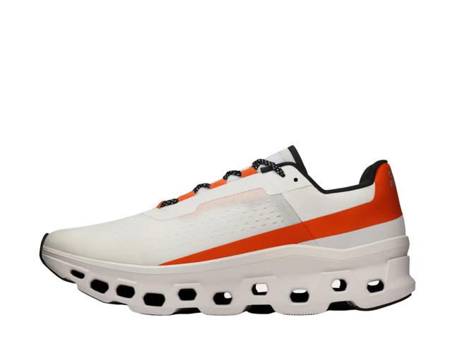 On Running On Running Cloudmonster Undyed White Flame - view 2