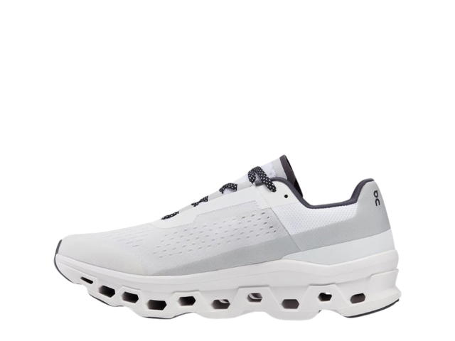 On On Cloudmonster Undyed-White-White - view 2