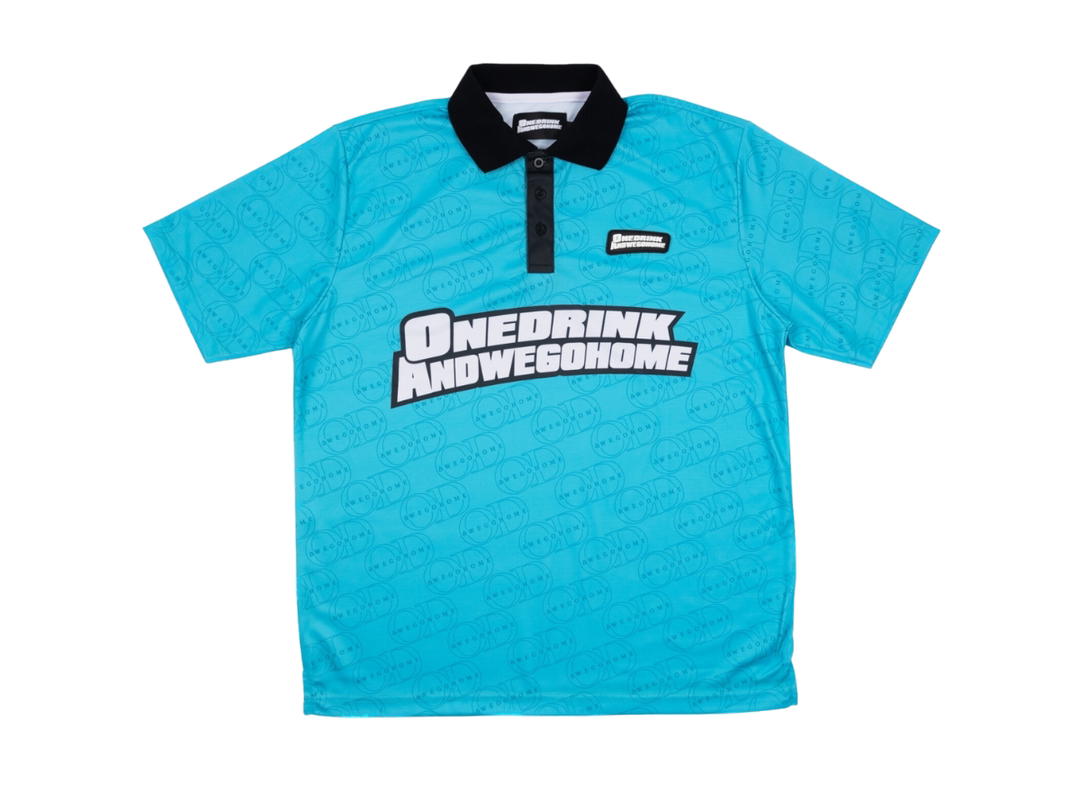 One Drink And We Go Home One Drink And We Go Home Polo OD Blue