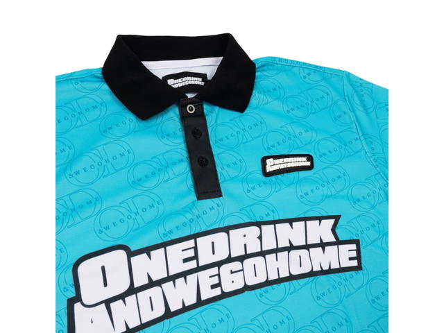 One Drink And We Go Home One Drink And We Go Home Polo OD Blue - view 2