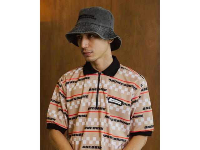One Drink And We Go Home One Drink And We Go Home Polo Striped Cream - view 3