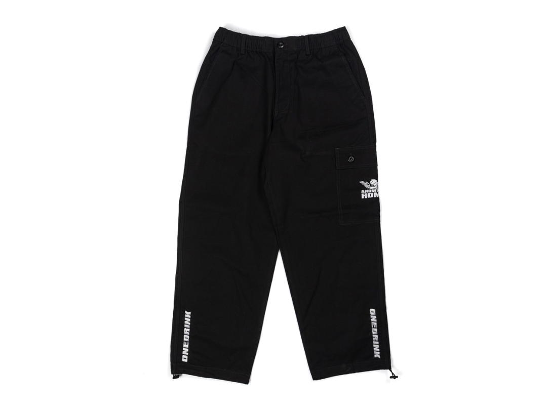 One Drink And We Go Home Cupid Cargo pants Black