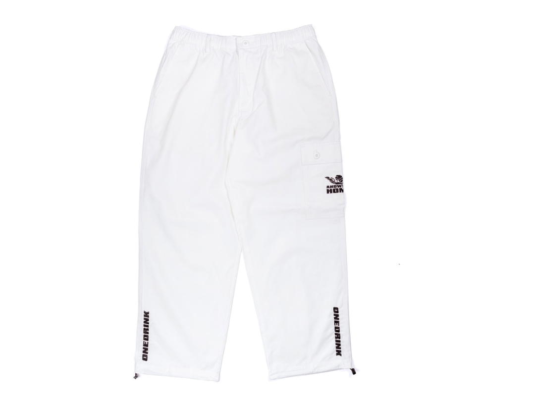One Drink And We Go Home Cupid Cargo pants White