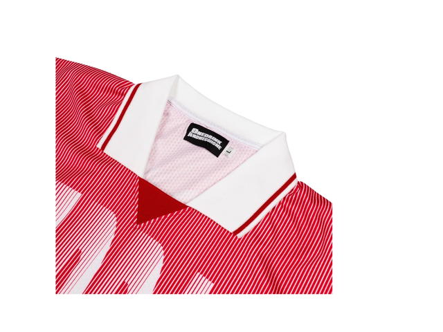 One Drink And We Go Home football jerseys striped Red - view 3