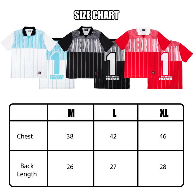 One Drink And We Go Home football jerseys striped Red - view 6