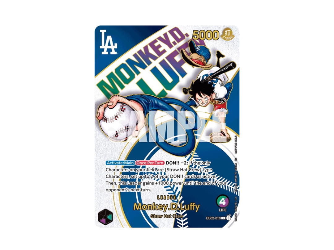 One Piece One Piece Monkey.D.Luffy Leader [EB02-010] [EN] (Dodgers One Piece Night)
