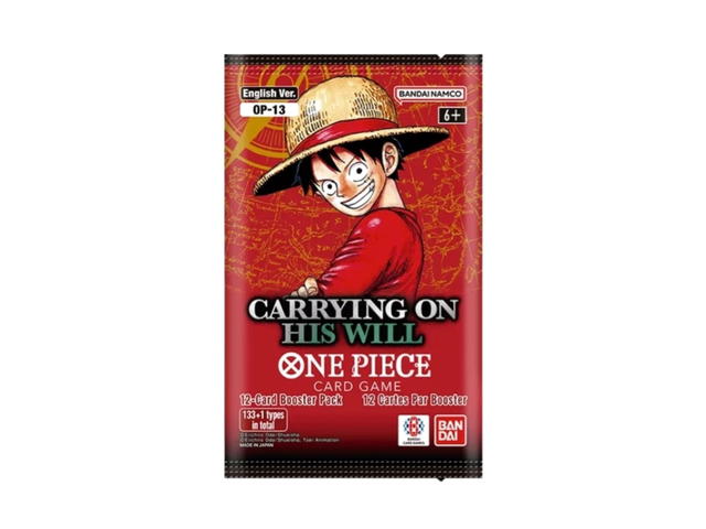 One Piece One Piece [OP-13] “Carrying On His Will” Sleeved Booster Pack (EN) - view 2