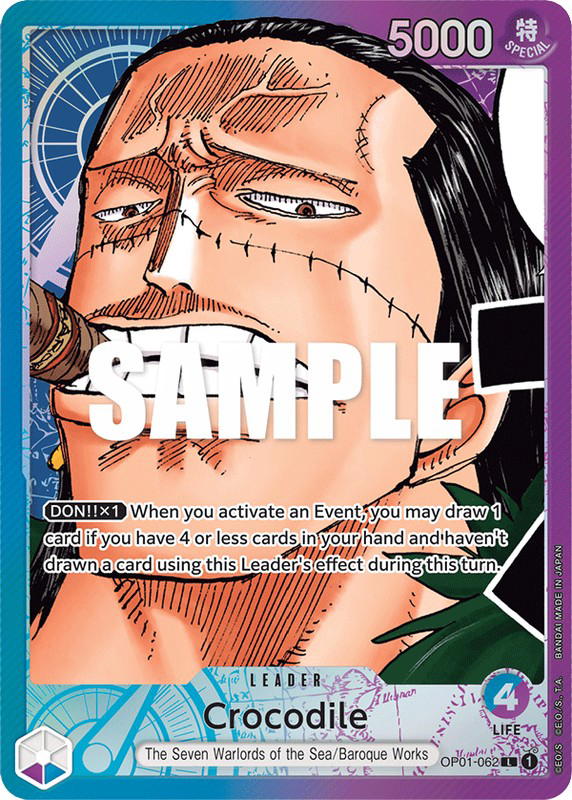 One Piece One Piece Crocodile L [OP01-062] Booster Pack "Romance Dawn" (EN)