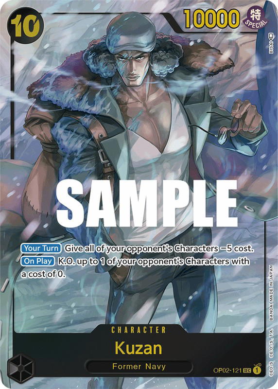 One Piece One Piece Kuzan SEC [OP02-121] Booster Pack "Paramount War" [AltArt] (EN)
