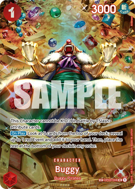 One Piece One Piece Buggy UC [OP03-008] Booster Pack "Pillars of Strength" [SpecialAltArt] (EN)
