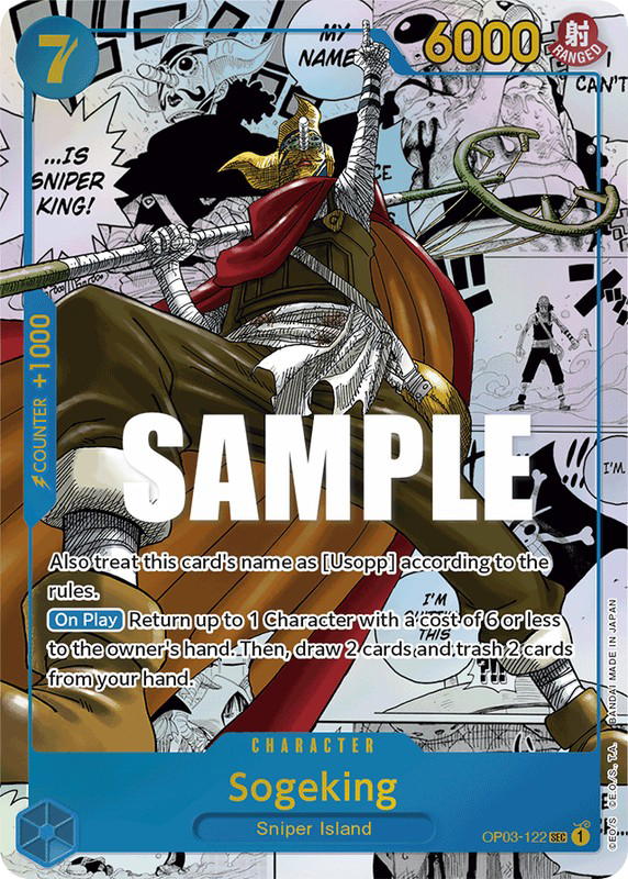 One Piece One Piece Sogeking SEC [OP03-122] Booster Pack "Pillars of Strength" [MangaAltArt] (EN)