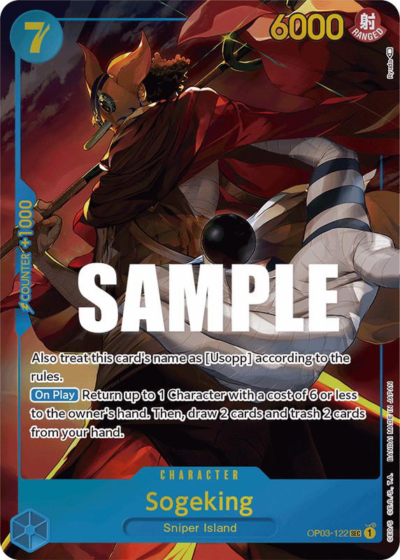 One Piece One Piece Sogeking SEC [OP03-122] Booster Pack "Pillars of Strength" [AltArt] (EN)