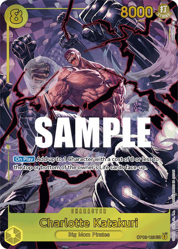 One Piece One Piece Charlotte Katakuri SEC [OP03-123] Booster Pack "Pillars of Strength" [AltArt] (EN)