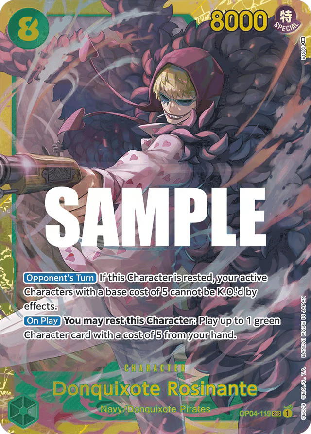 One Piece One Piece Donquixote Rosinante SEC [OP04-119] Booster Pack "Kingdoms of Intrigue" (EN)