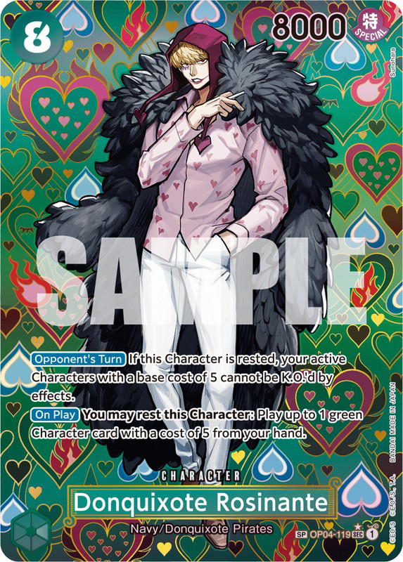 One Piece One Piece Donquixote Rosinante SEC [OP04-119] Booster Pack "Kingdoms of Intrigue" [SpecialAltArt] (EN)