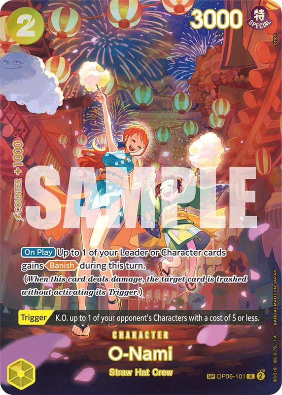 One Piece One Piece O-Nami R [OP06-101] Booster Pack "Wings of the Captain" [SpecialAltArt] (EN)