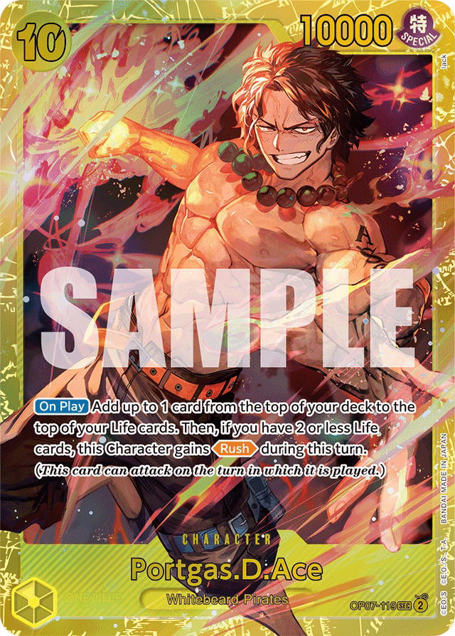 One Piece One Piece Portgas.D.Ace SEC [OP07-119] Booster Pack "500 Years In The Future" (EN)
