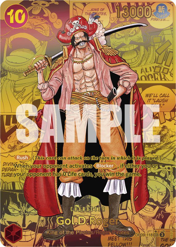 One Piece One Piece Gol.D.Roger SEC [OP09-118] Booster Pack "Emperors In The New World" [MangaAltArt] (EN)