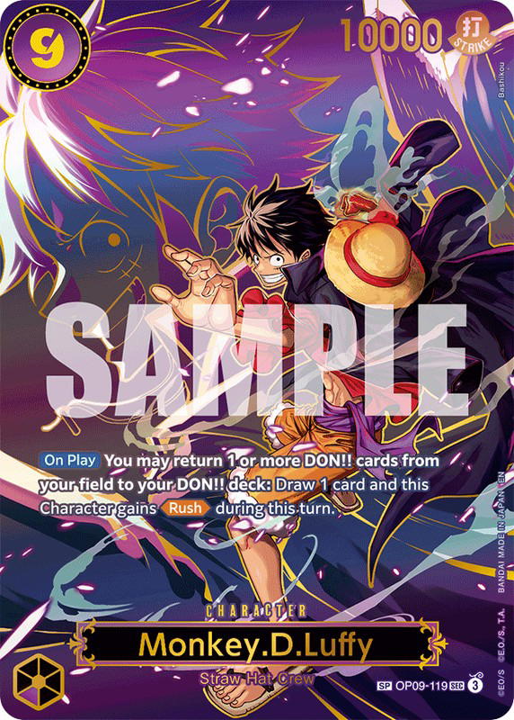 One Piece One Piece Monkey.D.Luffy SEC [OP09-119] Booster Pack "Emperors In The New World" [SpecialAltArt] (EN)