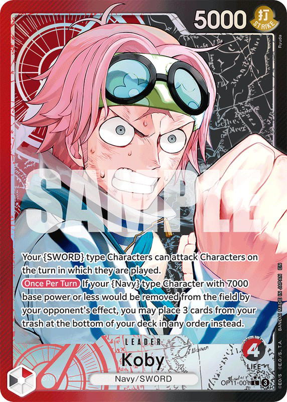 One Piece One Piece Koby L [OP11-001] Booster Pack "A Fist Of Divine Speed" [AltArt] (EN)