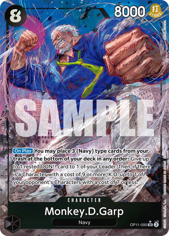 One Piece One Piece Monkey.D.Garp SR [OP11-095] Booster Pack "A Fist Of Divine Speed" [AltArt] (EN)