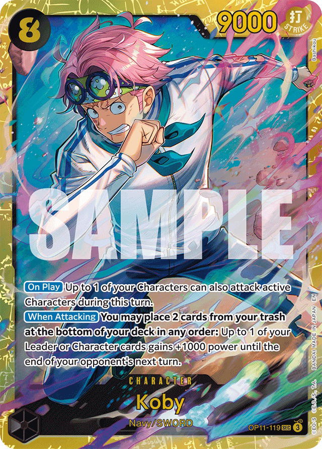 One Piece One Piece Koby SEC [OP11-119] Booster Pack "A Fist Of Divine Speed" (EN)
