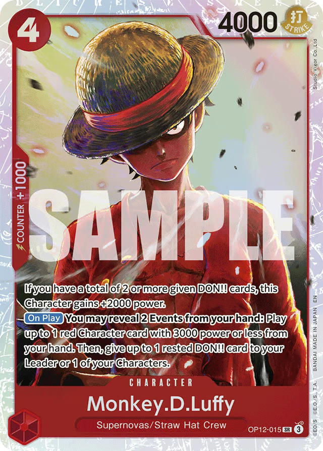 One Piece One Piece Monkey.D.Luffy SR [OP12-015] Booster Pack "Legacy of the Master" (EN)