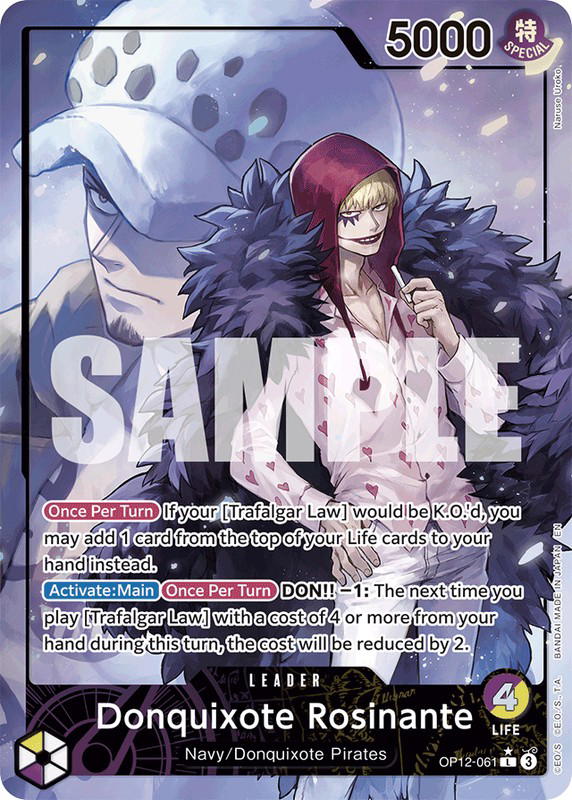 One Piece One Piece Donquixote Rosinante L [OP12-061] Booster Pack "Legacy of the Master" [AltArt] (EN)