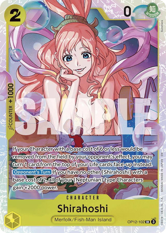 One Piece One Piece Shirahoshi SR [OP12-102] Booster Pack "Legacy of the Master" (EN)
