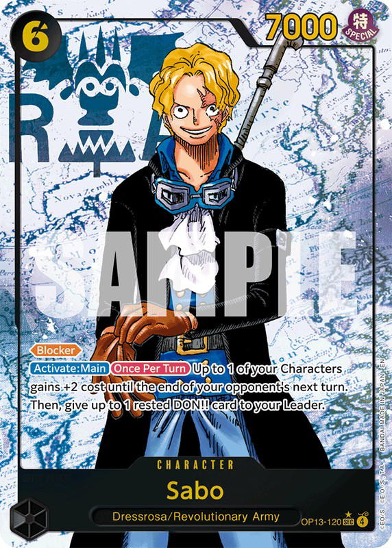 One Piece One Piece Sabo SEC [OP13-120] Booster Pack "Carrying On His Will" [AltArt] (EN)