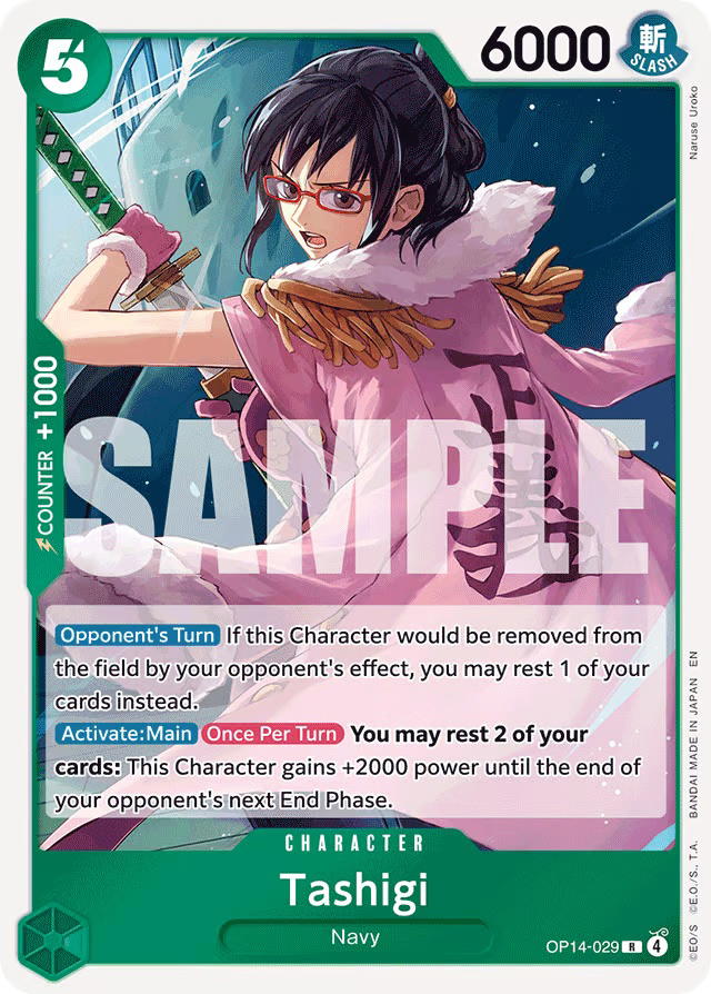 One Piece One Piece Tashigi R [OP14-029] Booster Pack "The Azure Sea's Seven" (EN)