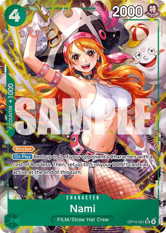 One Piece One Piece Nami SR [OP14-031] Booster Pack "The Azure Sea's Seven" [AltArt] (EN)