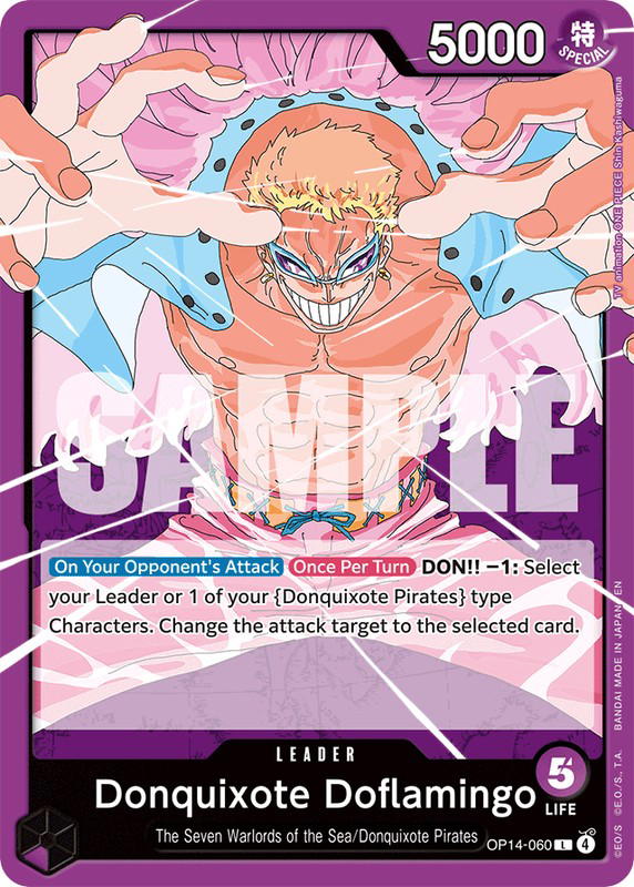 One Piece One Piece Donquixote Doflamingo L [OP14-060] Booster Pack "The Azure Sea's Seven" (EN)