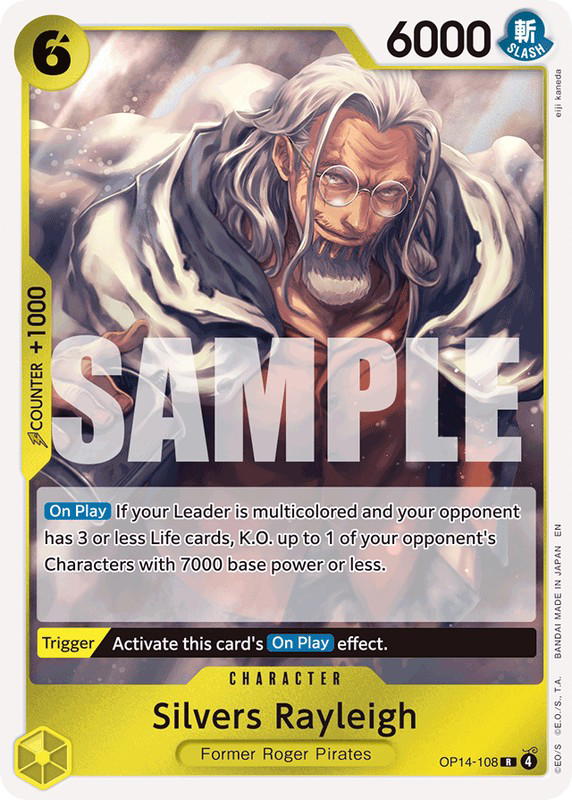 One Piece One Piece Silvers Rayleigh R [OP14-108] Booster Pack "The Azure Sea's Seven" (EN)