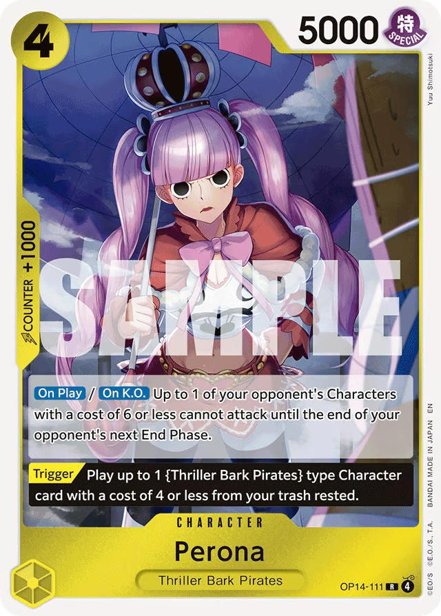 One Piece One Piece Perona R [OP14-111] Booster Pack "The Azure Sea's Seven" (EN)