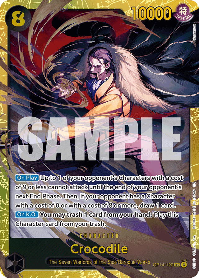 One Piece One Piece Crocodile SEC [OP14-120] Booster Pack "The Azure Sea's Seven" (EN)