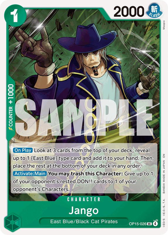 One Piece One Piece Jango UC [OP15-026] Booster Pack "Adventure on Kami's Island" (EN)