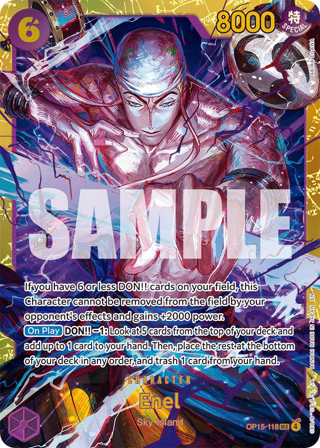 One Piece One Piece Enel SEC [OP15-118] Booster Pack "Adventure on Kami's Island" (EN)