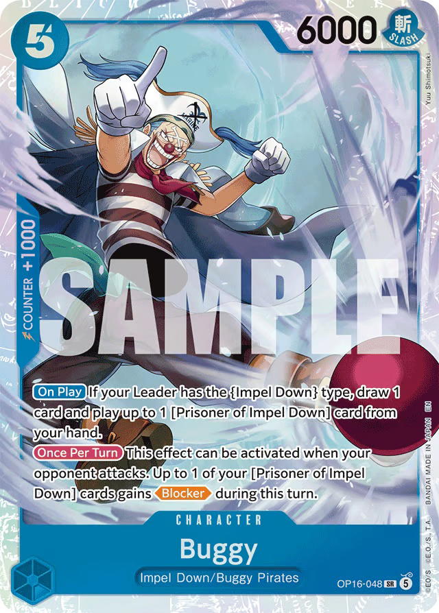 One Piece One Piece Buggy SR [OP16-048] Booster Pack "The Time Of Battle" (EN)