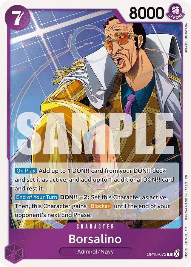 One Piece One Piece Borsalino R [OP16-073] Booster Pack "The Time Of Battle" (EN)