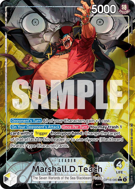 One Piece One Piece Marshall.D.Teach L [OP16-080] Booster Pack "The Time Of Battle" [AltArt] (EN)