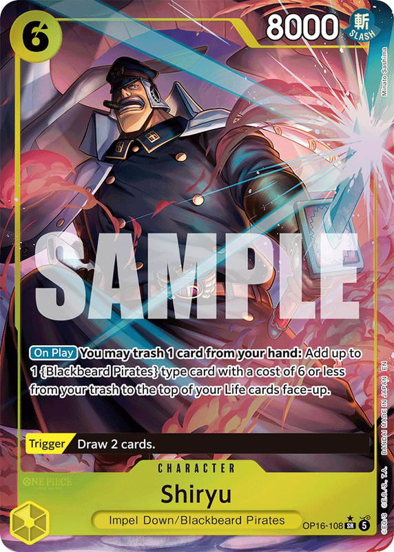 One Piece One Piece Shiryu SR [OP16-108] Booster Pack "The Time Of Battle" [AltArt] (EN)