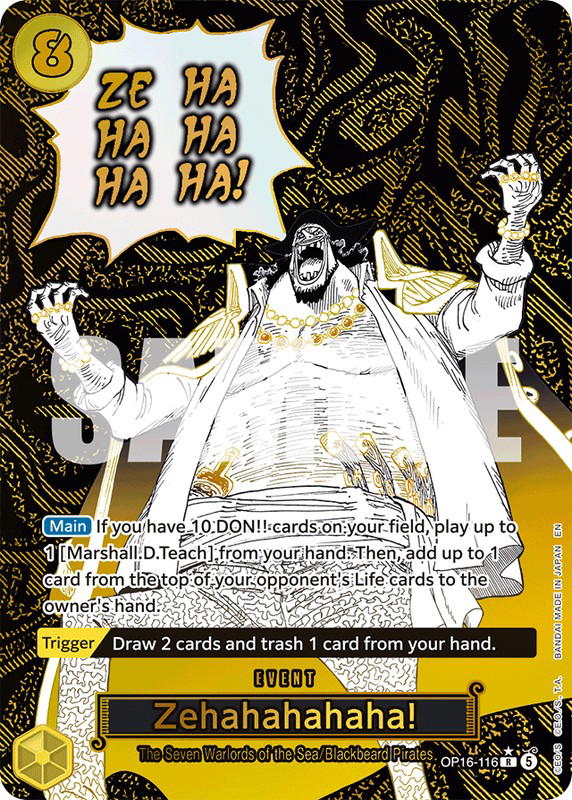 One Piece One Piece Zehahahahaha! R [OP16-116] Booster Pack "The Time Of Battle" [AltArt] (EN)