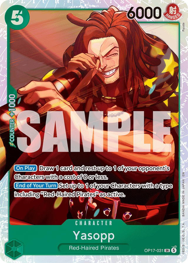 One Piece One Piece Yasopp SR [OP17-031] Booster Pack "The World's Strongest Warriors" (EN)