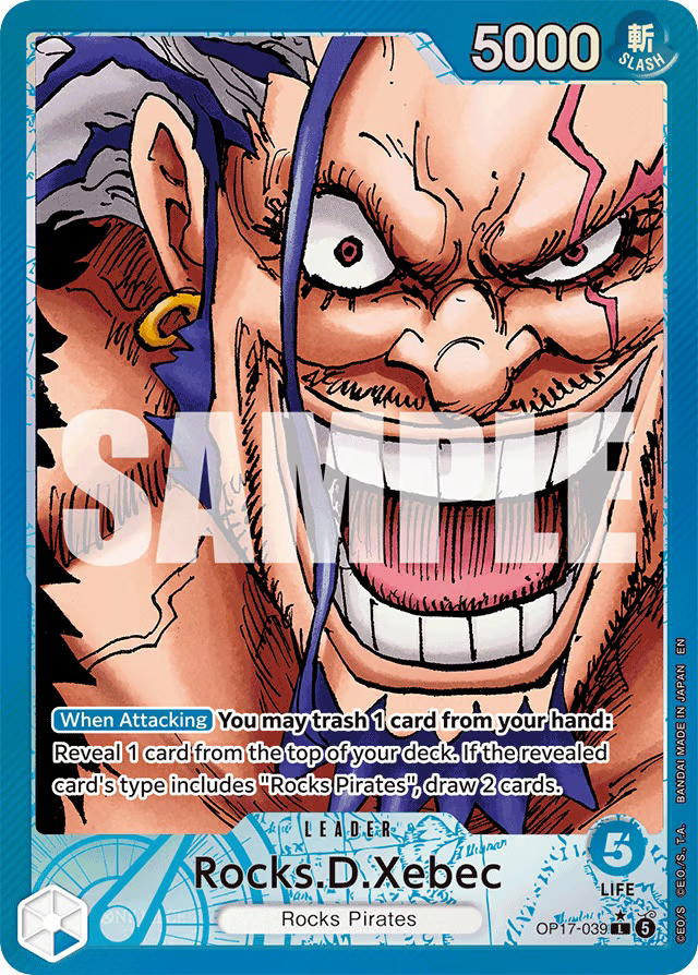 One Piece One Piece Rocks.D.Xebec L [OP17-039] Booster Pack "The World's Strongest Warriors" [AltArt] (EN)